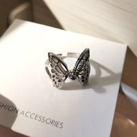 Wholesale Jewelry Simple Style Butterfly Alloy Plating Rings sku image 1