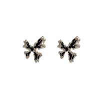 1 Pair Simple Style Classic Style Butterfly Plating Alloy Gold Plated Ear Studs main image 6