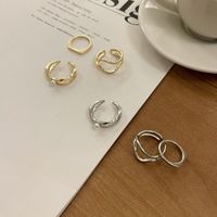 Wholesale Jewelry Simple Style Solid Color Alloy Pearl Inlay Rings main image 1