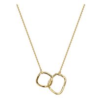 Copper 18K Gold Plated Retro Simple Style Solid Color Plating Pendant Necklace main image 3