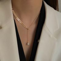 Copper 18K Gold Plated Simple Style Streetwear Grain Pendant Necklace main image 4