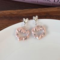 1 Pair Sweet Simple Style Bow Knot Inlay Alloy Zircon Ear Studs sku image 1