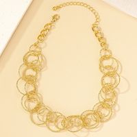 Basic Exaggerated Simple Style Solid Color Ferroalloy Hollow Out Women's Necklace main image 5