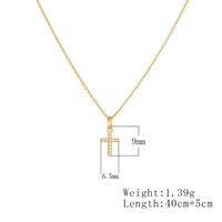 Sterling Silver 14K Gold Plated Rhodium Plated Simple Style Classic Style Solid Color Plating Inlay Zircon Pendant Necklace main image 2