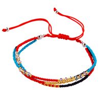 Bohemian Multicolor Seed Bead Rope Beaded Women's Bracelets 1 Piece sku image 9