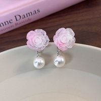 1 Pair Vacation Sweet Simple Style Flower Resin Drop Earrings main image 9