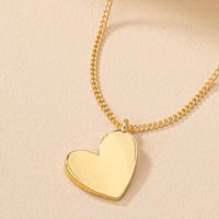 Cute Sweet Heart Shape Ferroalloy Zinc Alloy Women's Pendant Necklace main image 3