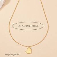 Cute Sweet Heart Shape Ferroalloy Zinc Alloy Women's Pendant Necklace main image 2