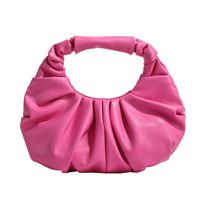 Women's Pu Leather Solid Color Elegant Magnetic Buckle Handbag sku image 2