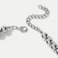 Simple Style Classic Style Heart Shape Alloy Beaded Chain Women's Pendant Necklace main image 4