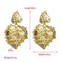 1 Pair Elegant Glam Heart Shape Alloy Gold Plated Silver Plated Drop Earrings main image 2