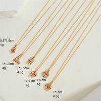 Copper 14K Gold Plated Vintage Style Simple Style Commute Hollow Out Inlay Penguin Round Fish Tail Zircon Pendant Necklace main image 2