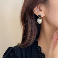1 Pair Simple Style Solid Color Plating Inlay Copper Pearl 18K Gold Plated Ear Studs main image 2