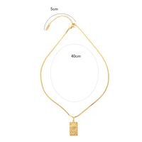 Stainless Steel 18K Gold Plated Retro Simple Style Sun Pendant Necklace main image 2