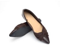 Women's Elegant Solid Color Bow Knot Point Toe Flats main image 2