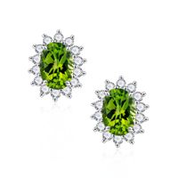 1 Pair Elegant Shiny Solid Color Plating Inlay Sterling Silver Zircon Silver Plated Ear Studs sku image 5