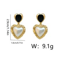 1 Pair Simple Style Solid Color Plating Inlay Copper Pearl 18K Gold Plated Ear Studs sku image 1