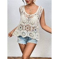 Women's Knitwear Tank Tops Vintage Style Solid Color main image 1