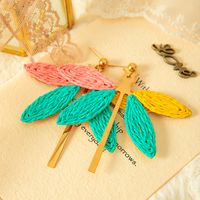 1 Pair Vacation Beach Dragonfly Plating 304 Stainless Steel 14K Gold Plated Drop Earrings main image 4