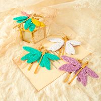1 Pair Vacation Beach Dragonfly Plating 304 Stainless Steel 14K Gold Plated Drop Earrings main image 1