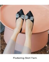 Women's Elegant Solid Color Bow Knot Point Toe Flats main image 7