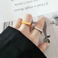 Wholesale Simple Style Geometric Copper Plating Open Rings main image 1