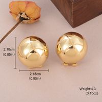 1 Pair Simple Style Classic Style Irregular Water Droplets Inlay Alloy Copper Pearl Ear Studs sku image 4