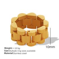 Titan Stahl IG-Stil Geometrisch Überzug Ringe Armbänder sku image 7