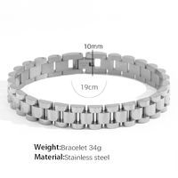 Titanium Steel IG Style Geometric Plating Rings Bracelets sku image 13