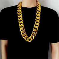 Hip Hop Rétro Punk Couleur Unie Plastique Hommes Collier main image 6