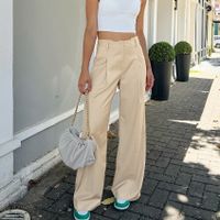 Women's Holiday Classic Style Solid Color Full Length Casual Pants main image 5