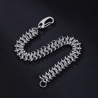 304 Stainless Steel Hip-Hop Simple Style Polishing Number Bracelets Necklace main image 5