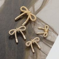 Thin Edges Hollow Bow Metal Button Knitted Sweater Pattern Diy Accessories Suit Alloy Buttons Spot sku image 1
