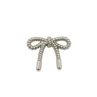 Thin Edges Hollow Bow Metal Button Knitted Sweater Pattern Diy Accessories Suit Alloy Buttons Spot main image 2