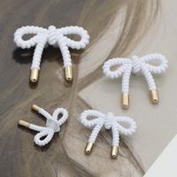 Thin Edges Hollow Bow Metal Button Knitted Sweater Pattern Diy Accessories Suit Alloy Buttons Spot sku image 4