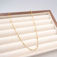 Titan Stahl Vergoldet Lässig Einfacher Stil Überzug Runden Halskette Mit Anhänger main image 7