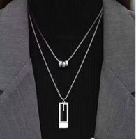 Casual Simple Style Geometric Alloy White Gold Plated Unisex Double Layer Necklaces main image 1