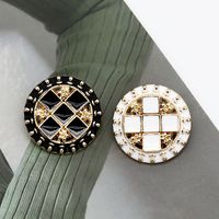 Classic Style Cross Hollow Metal Button Female Suit Tweed Coat Decorative Buckle Coat Sweater Round Button main image 1