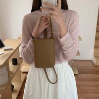 Women's Mini Pu Leather Solid Color Classic Style Magnetic Buckle Crossbody Bag main image 3