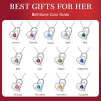 Sterling Silver Elegant Classic Style Heart Shape Solid Color Plating Zircon Pendant Necklace main image 4