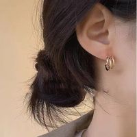 1 Pair Casual Simple Style C Shape Alloy Ear Studs main image 1