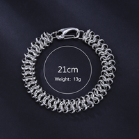 304 Stainless Steel Hip-Hop Simple Style Polishing Number Bracelets Necklace main image 7