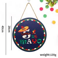 Mexican Independence Day Letter Magic Hat Wood Party Carnival Decorative Props main image 4