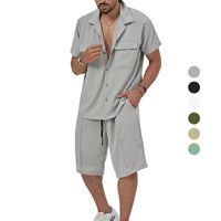 Men's Solid Color Shorts Sets Men's Clothing main image 1