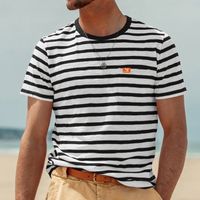Men's Stripe T-shirt Men's Clothing main image 2
