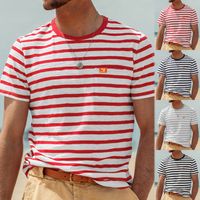 Men's Stripe T-shirt Men's Clothing main image 6