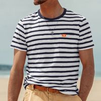 Men's Stripe T-shirt Men's Clothing main image 4