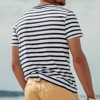 Men's Stripe T-shirt Men's Clothing main image 5