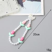 IG Style Sweet Flower Bow Knot Dice Beaded Beaded Chain Mobile Phone Chain main image 4