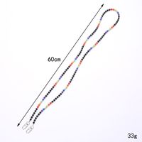 Simple Style Color Block Beaded Beaded Mobile Phone Chain main image 2